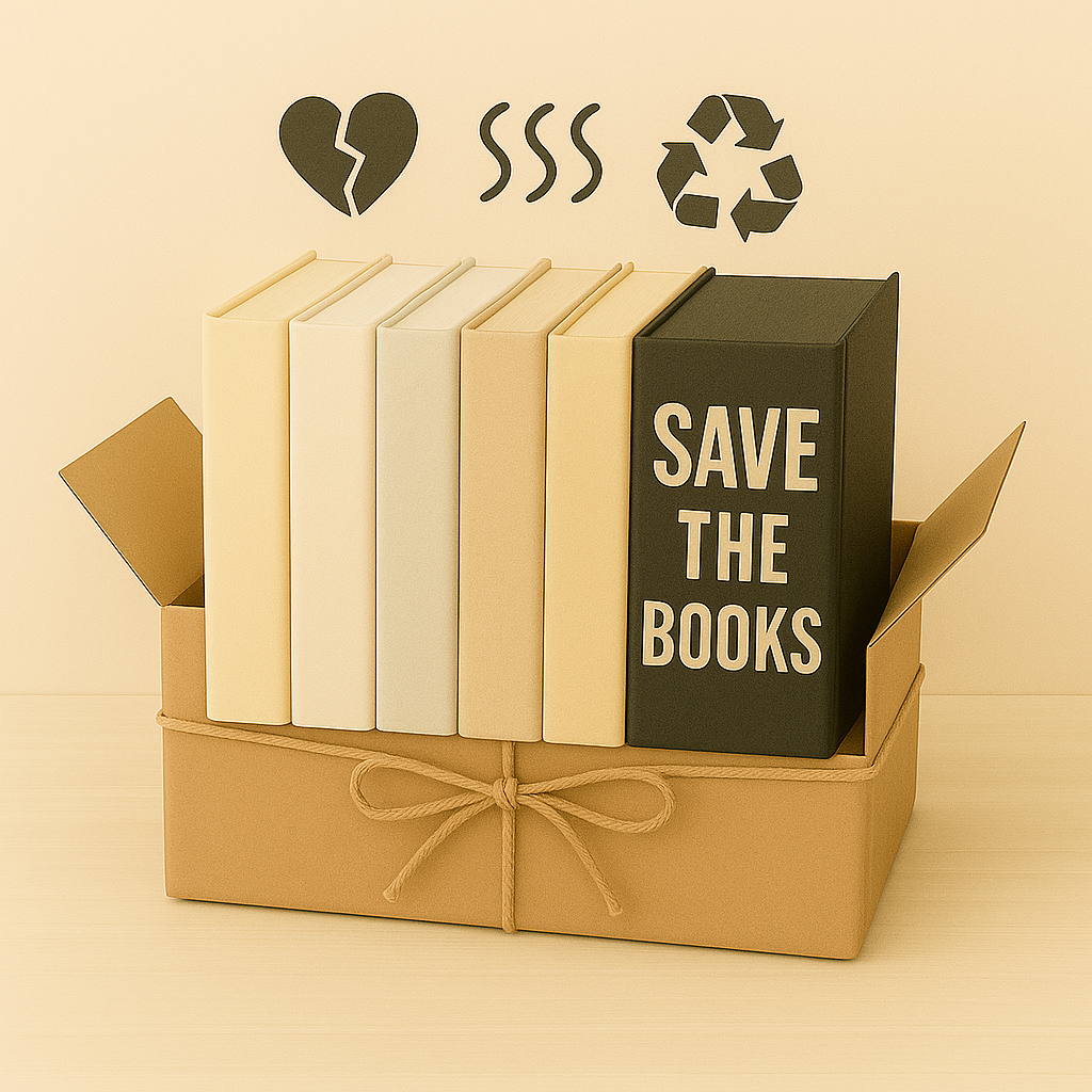 Box "SAVE THE BOOKS" - 5 Libri da macero